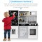 Best Choice Products Pretend Play Kitchen Wooden Toy Set for Kids w/ Telephone, Utensils, Oven, Microwave